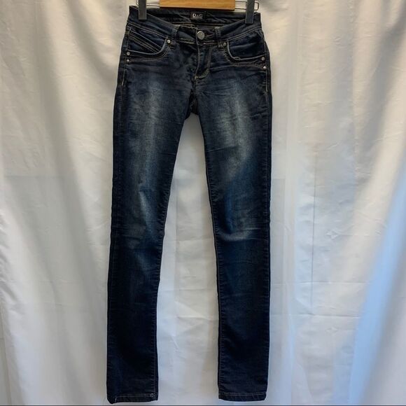 D&G Dolce & Gabbana blue slim fit skinny low rise denim jeans - Picture 2 of 16